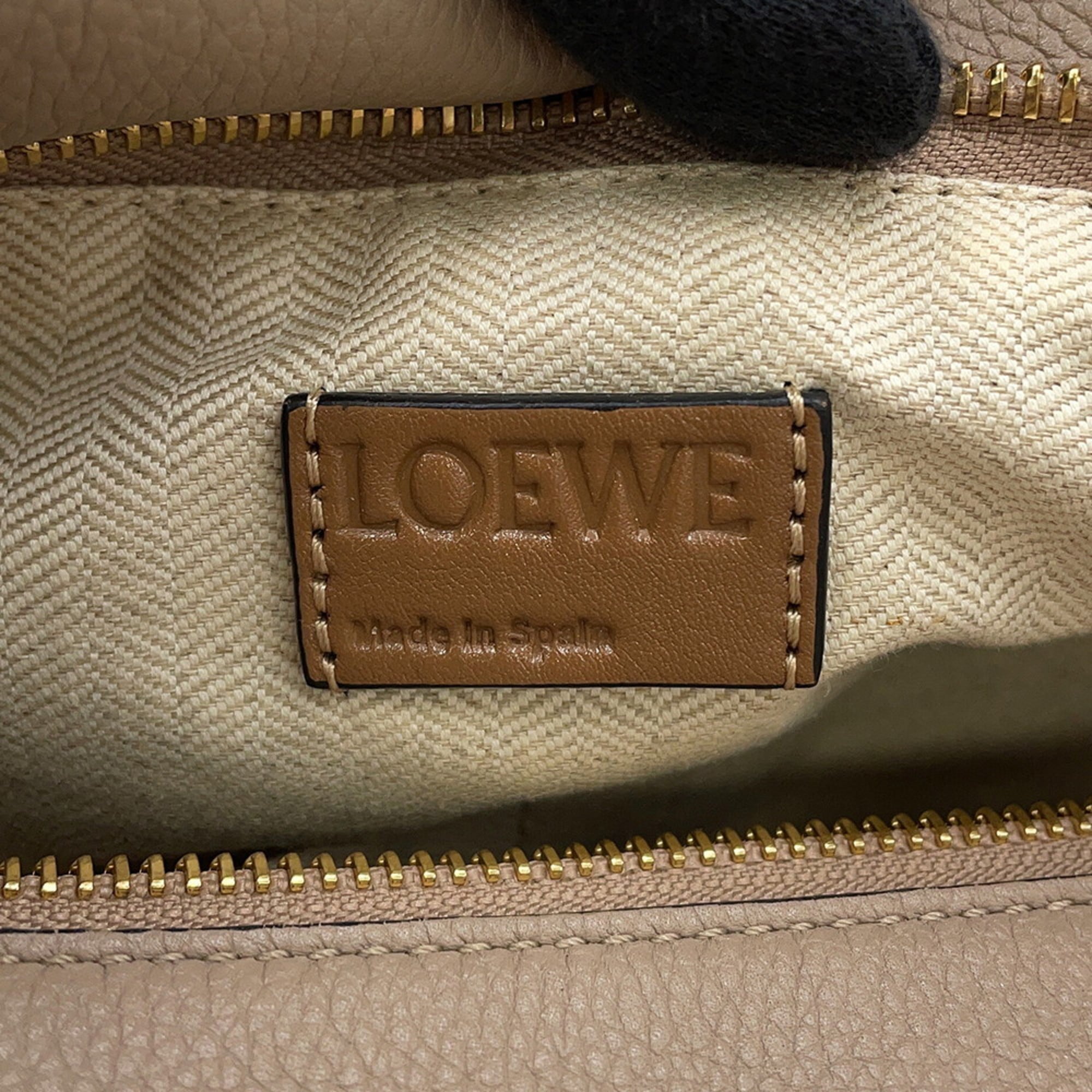 Loewe Puzzle Sand Leather Handbag (Pre-Owned)