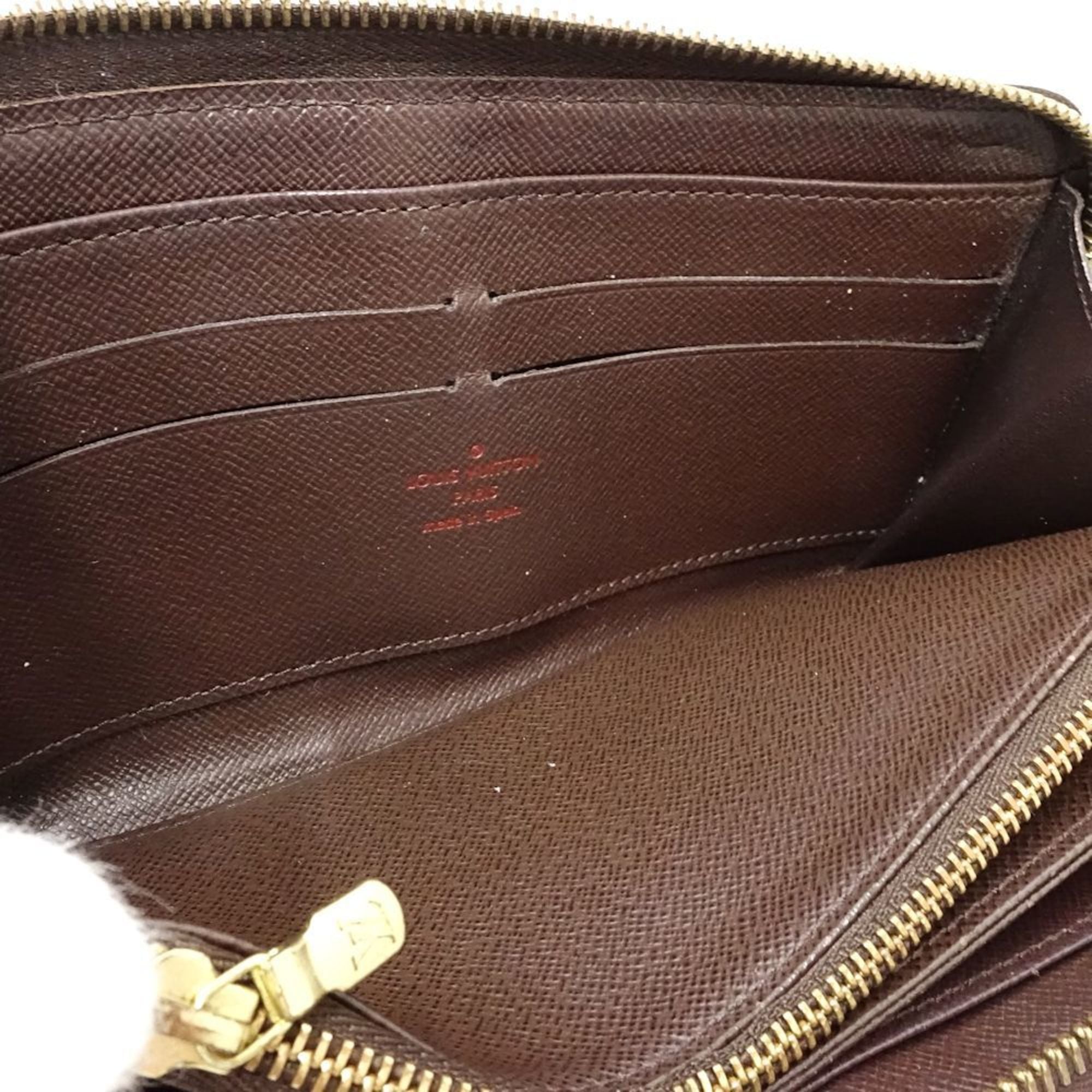 Louis Vuitton Damier Damier Canvas Ebene Damier Canvas Long Wallet (Bi-Fold) (Pre-Owned)