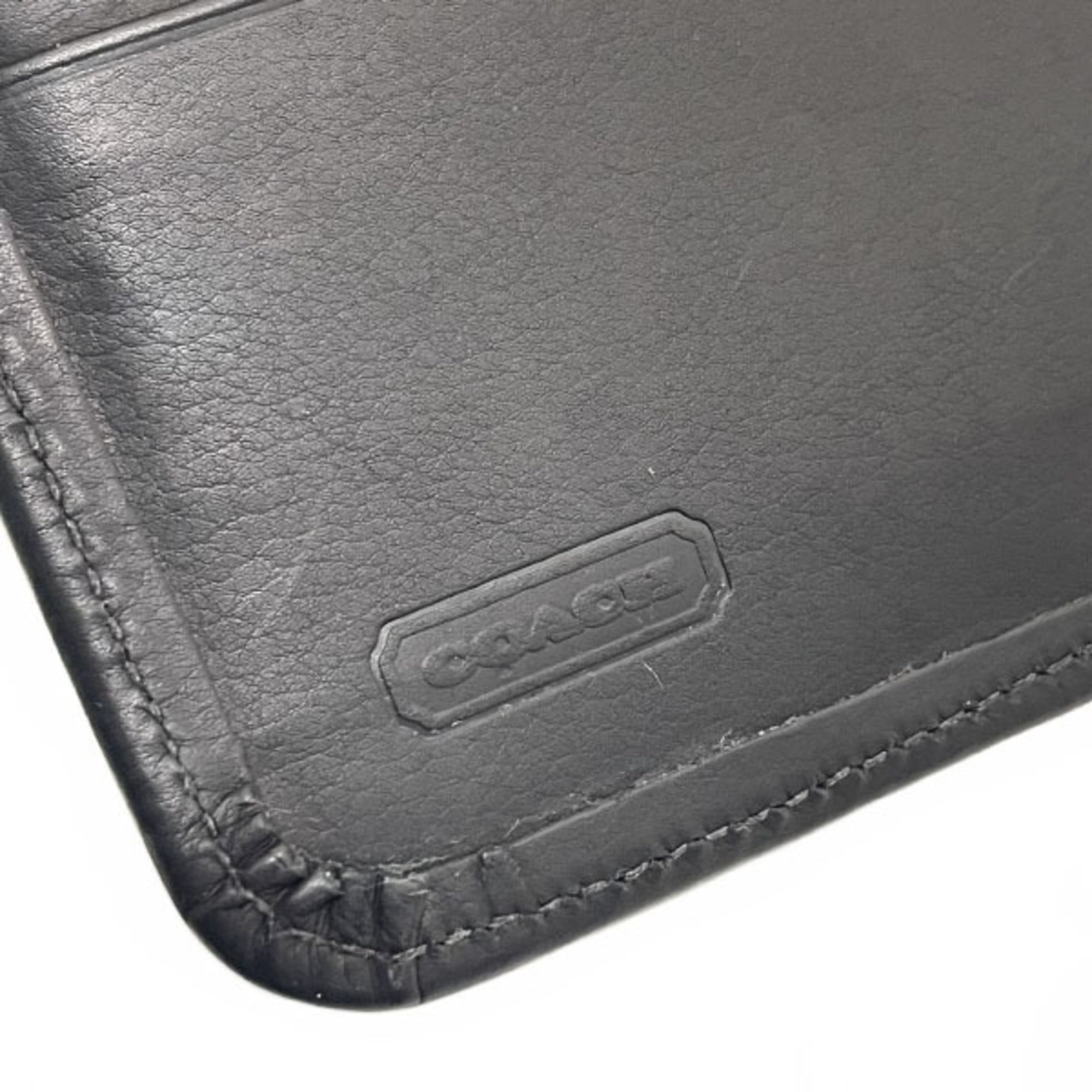 Coach Black Leather Wallet (Bi-Fold) (Pre-Owned)