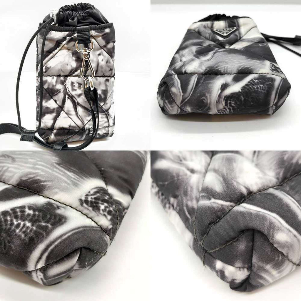 Prada Gray Nylon Pouch (Pre-Owned)