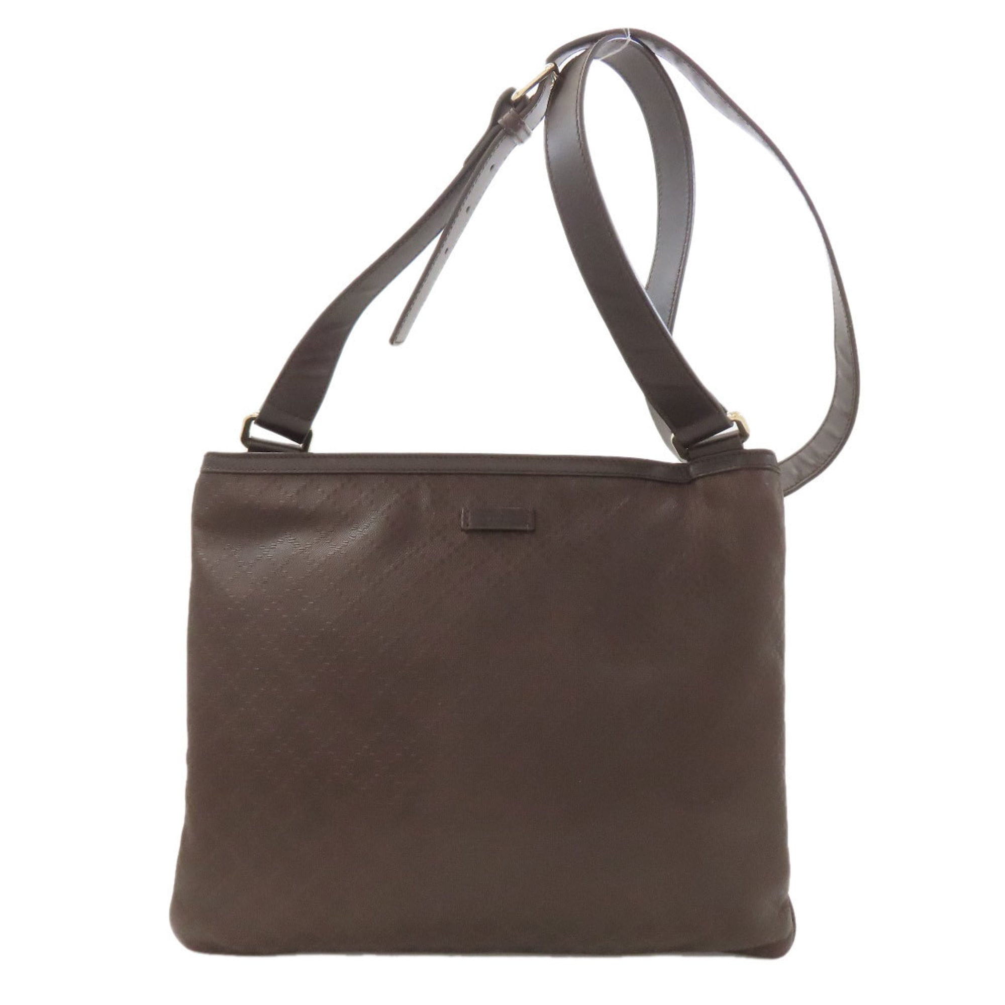 Gucci Brown Leather Shoulder Bag (Pre-Owned)