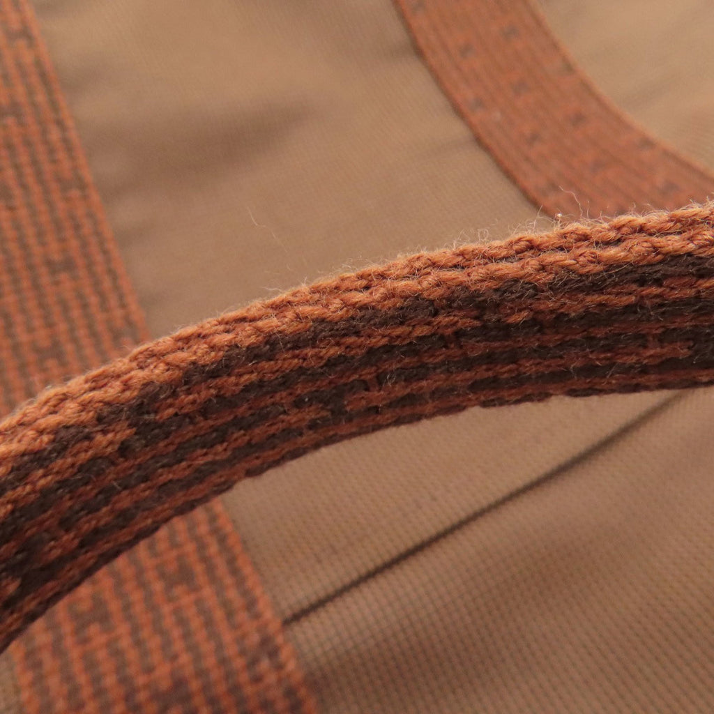 Hermes Brown Canvas Backpack (Pre-Owned)