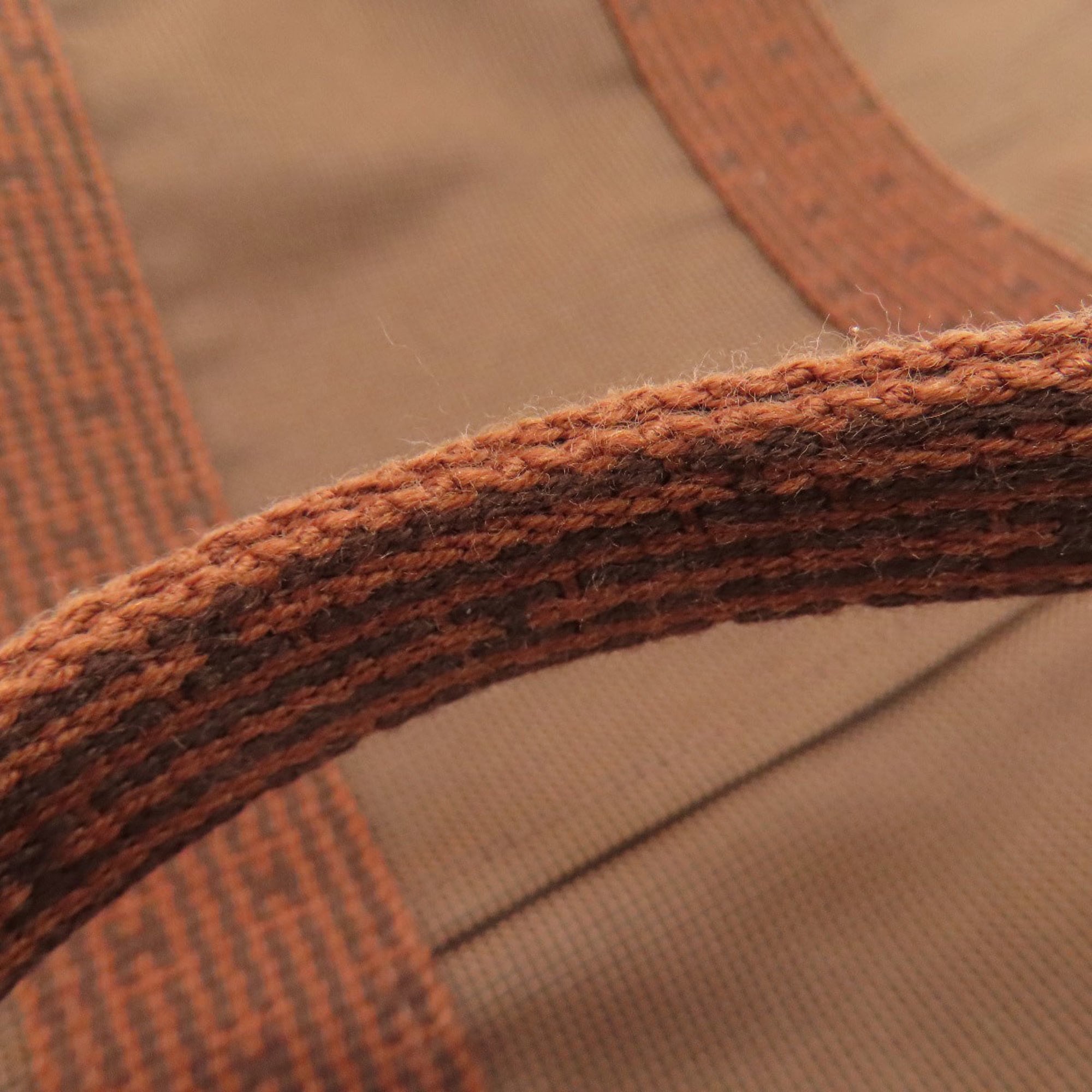 Hermes Brown Canvas Backpack (Pre-Owned)