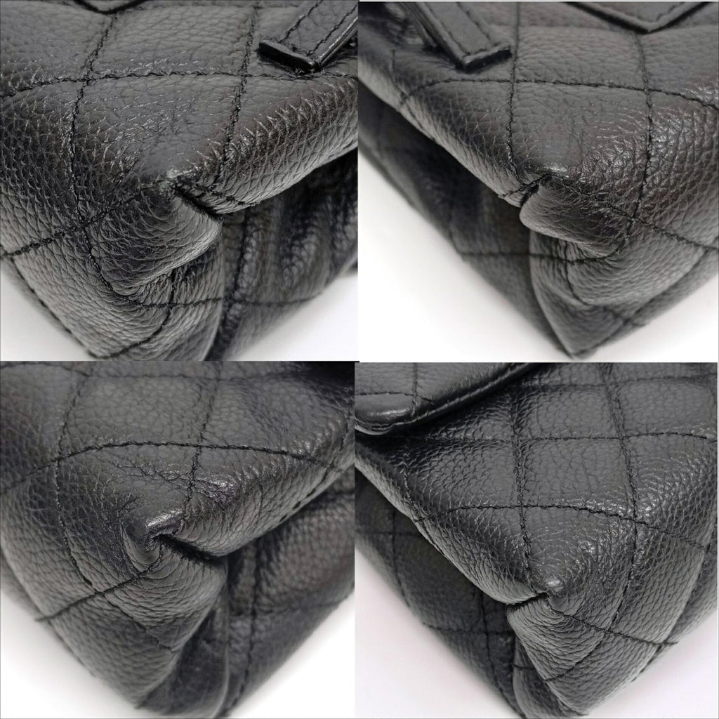 Chanel Black Grained Calfskin Fanny Pack (Pre-Owned)