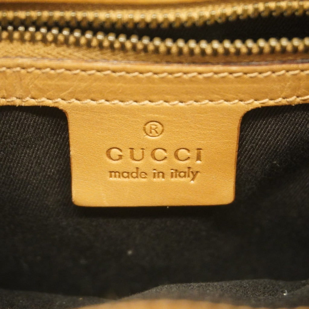 Gucci Brown Canvas Shoulder Bag (Pre-Owned)