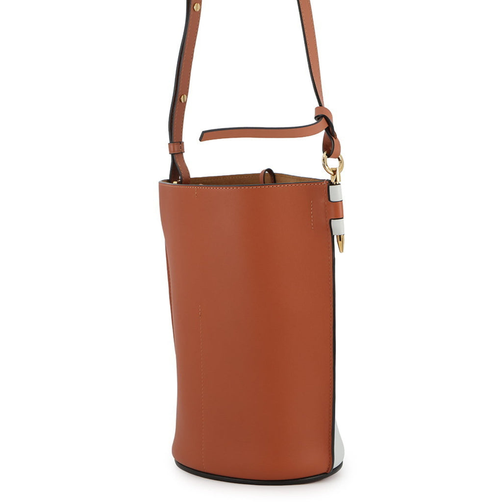 Loewe Brown Light Blue Leather Shoulder Bag (Pre-Owned)