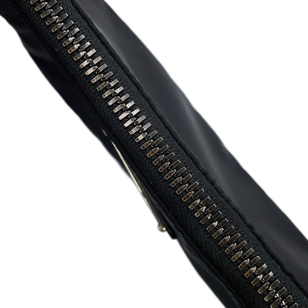 Prada Black Nylon Leather Shoulder Bag (Pre-Owned)