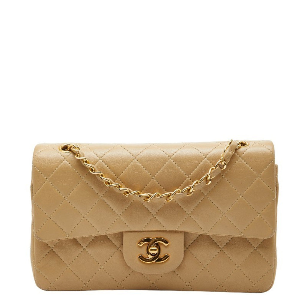 Chanel Beige Leather Shoulder Bag (Pre-Owned)