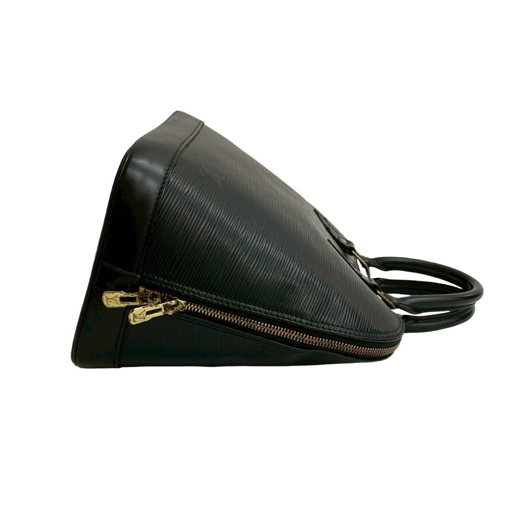 Louis Vuitton Black Epi Leather Boston Bag Handbag (Pre-Owned)