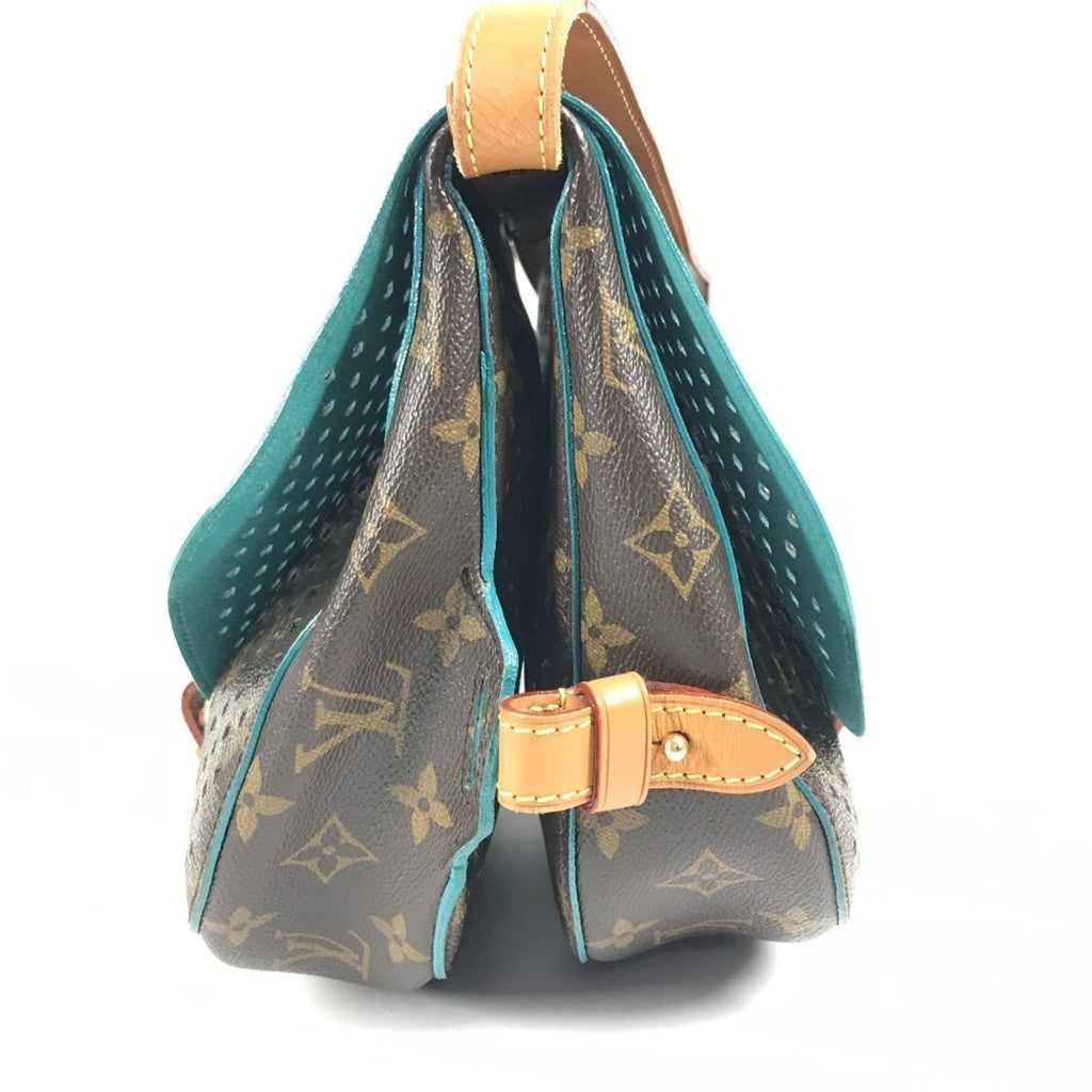 Louis Vuitton Monogram Perfo Blue Brown Monogram Perforated Shoulder Bag (Pre-Owned)