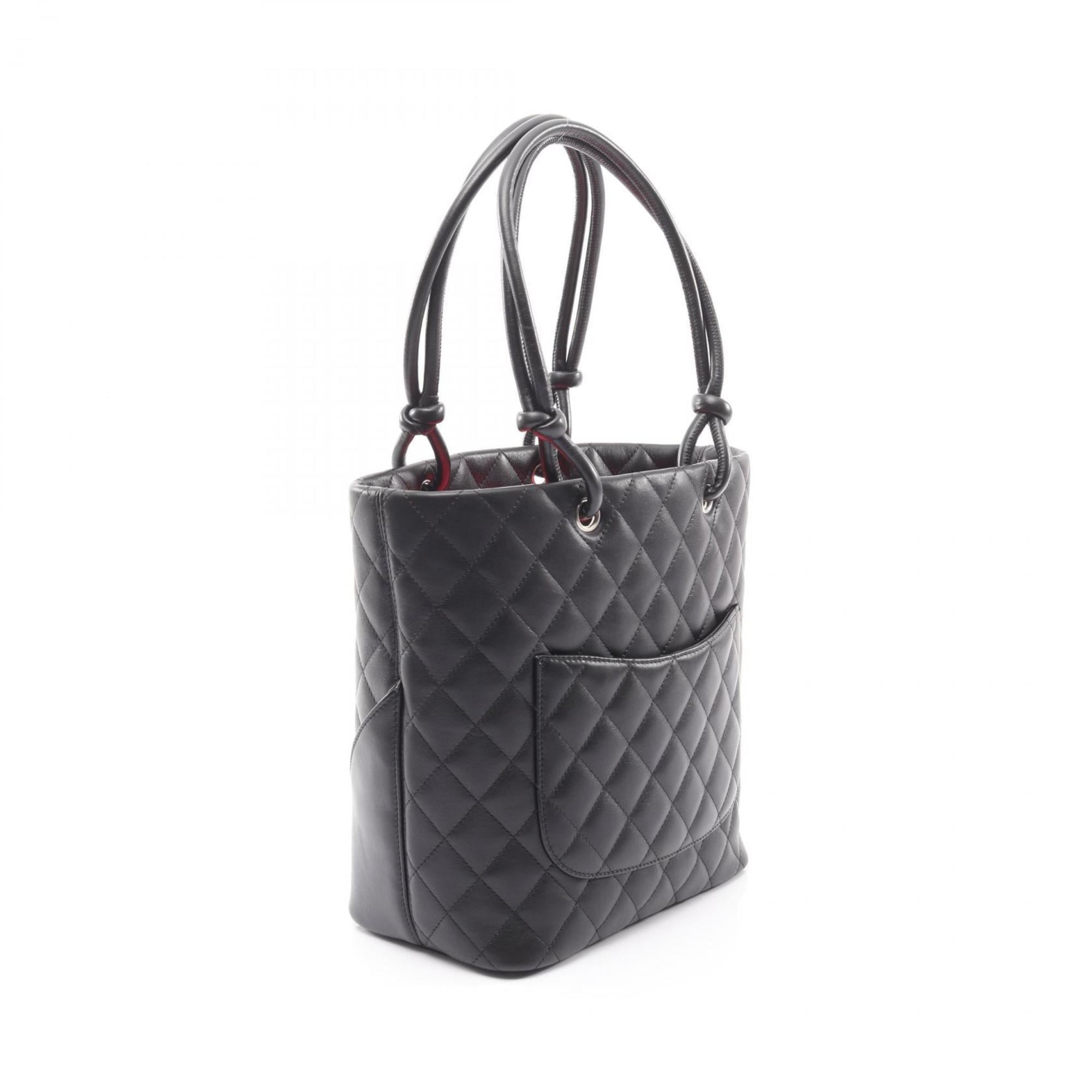 Chanel Black Leather Tote Bag (Pre-Owned)