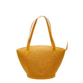 Louis Vuitton Yellow Leather Shoulder Bag Tote Bag (Pre-Owned)