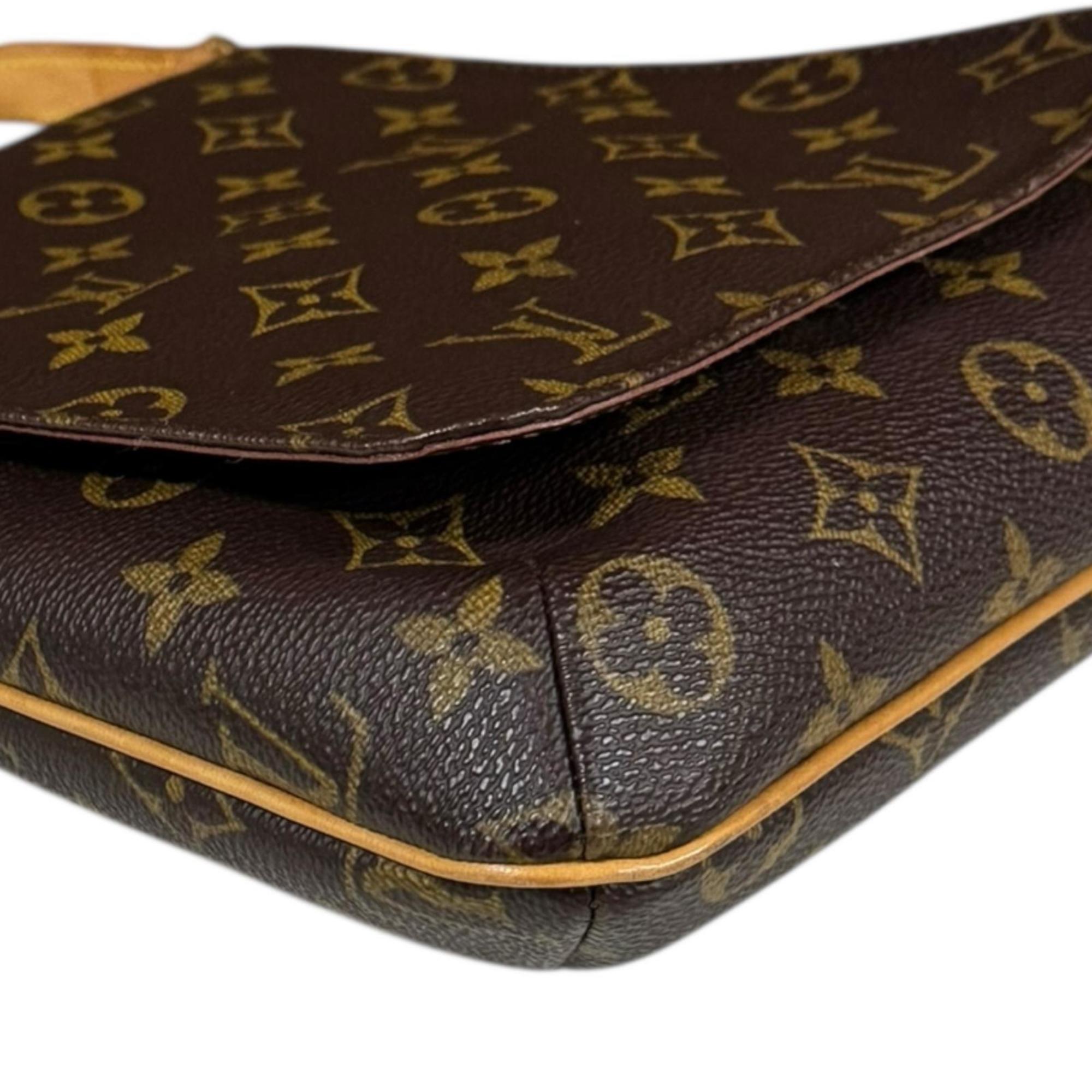Louis Vuitton Brown Monogram Canvas Shoulder Bag (Pre-Owned)