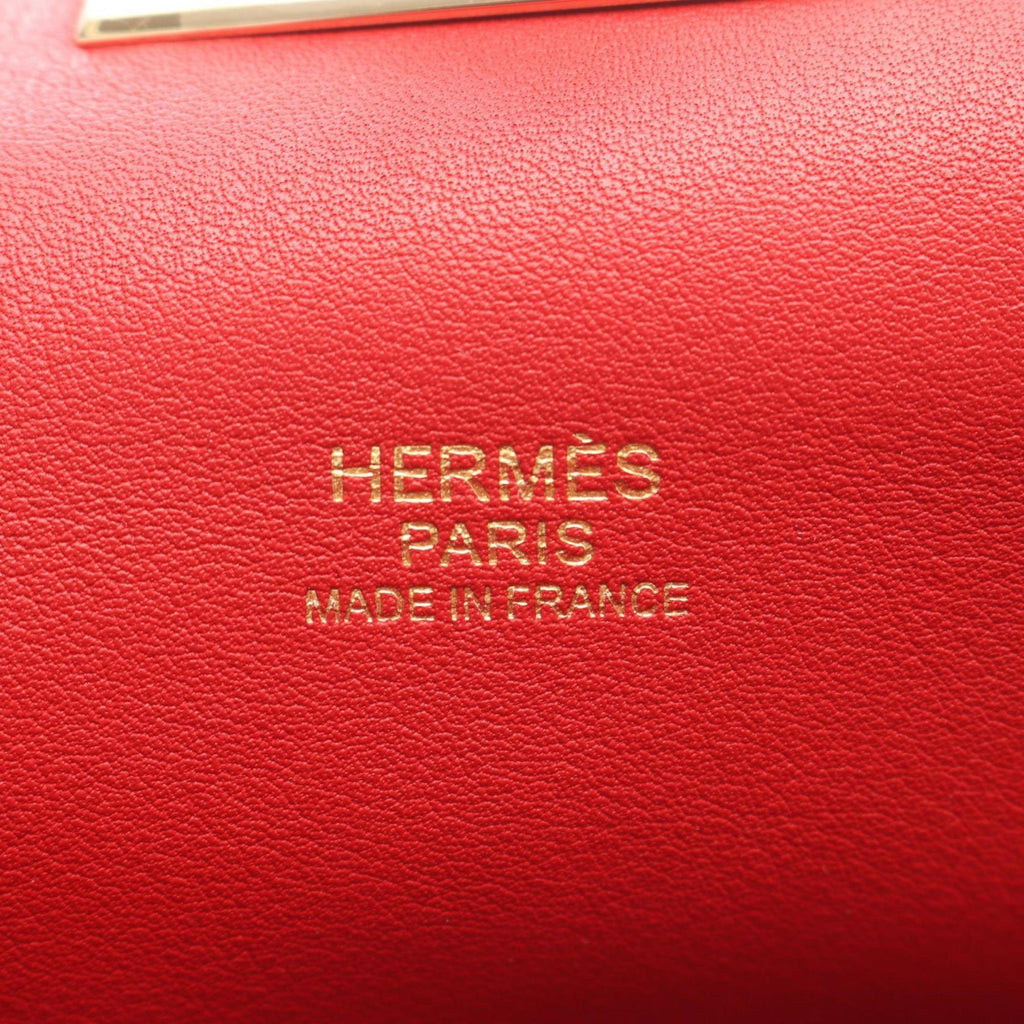 Hermes Red Color Swift Leather Handbag (Pre-Owned)