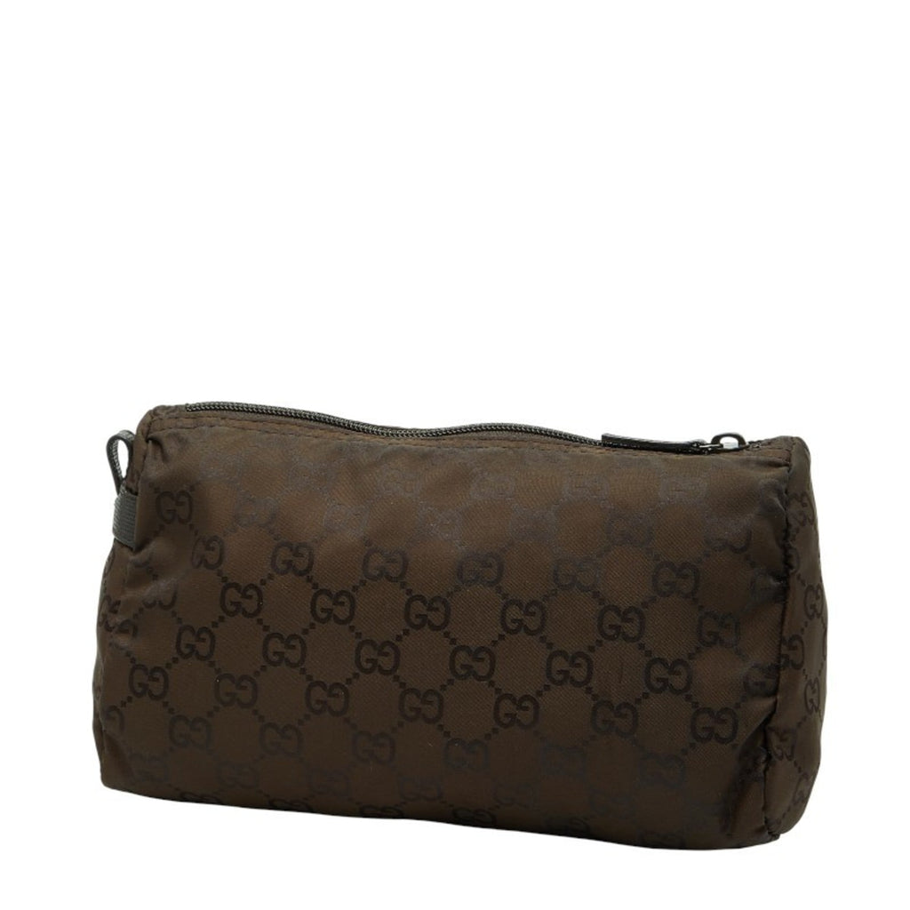 Gucci Brown Nylon Wash Bag (Pre-Owned)