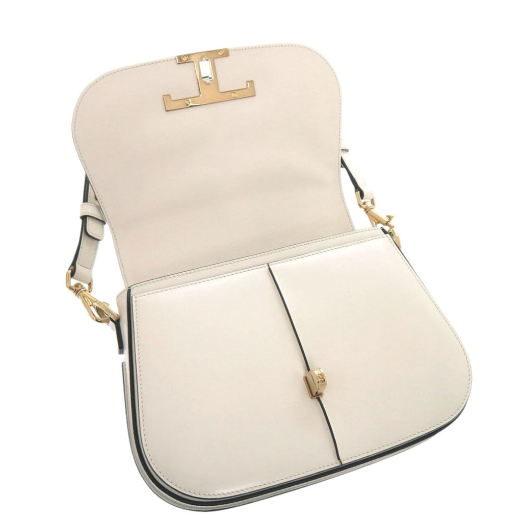 Tod's White Leather Shoulder Bag (Pre-Owned)