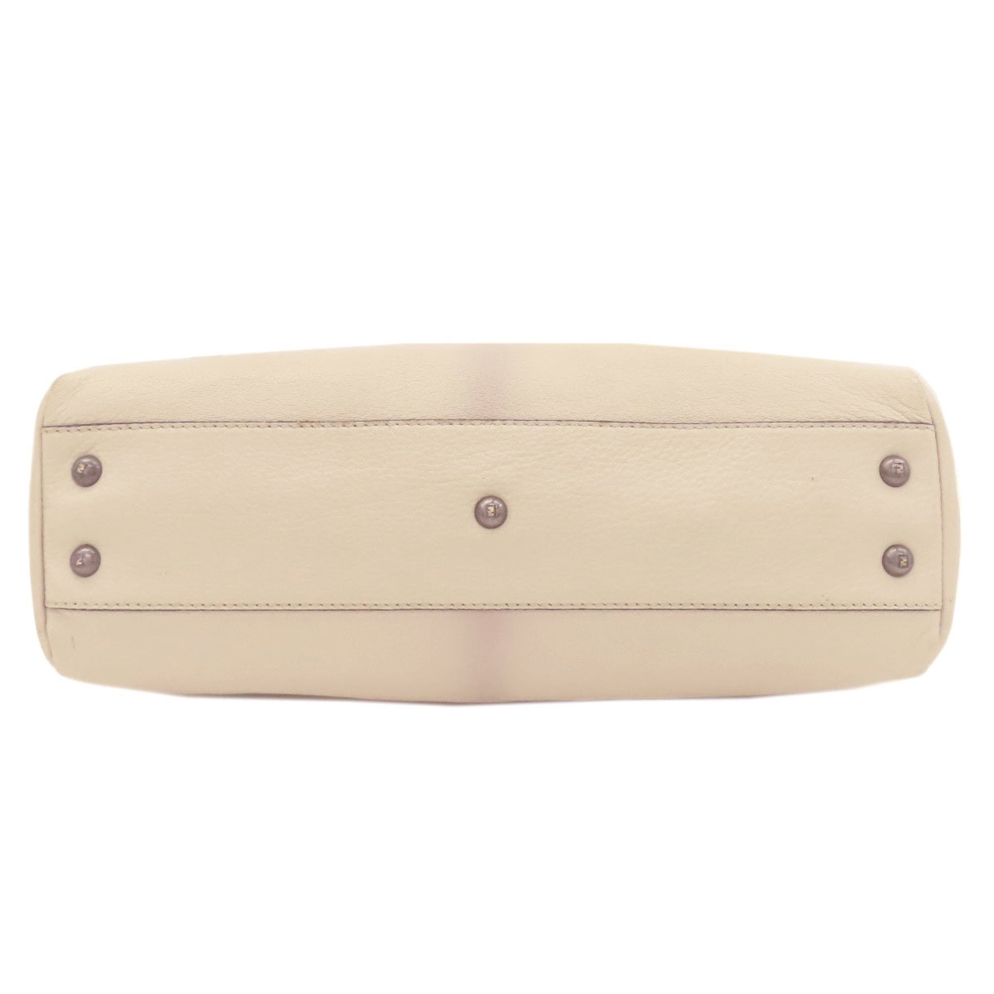 Fendi White Leather Handbag (Pre-Owned)