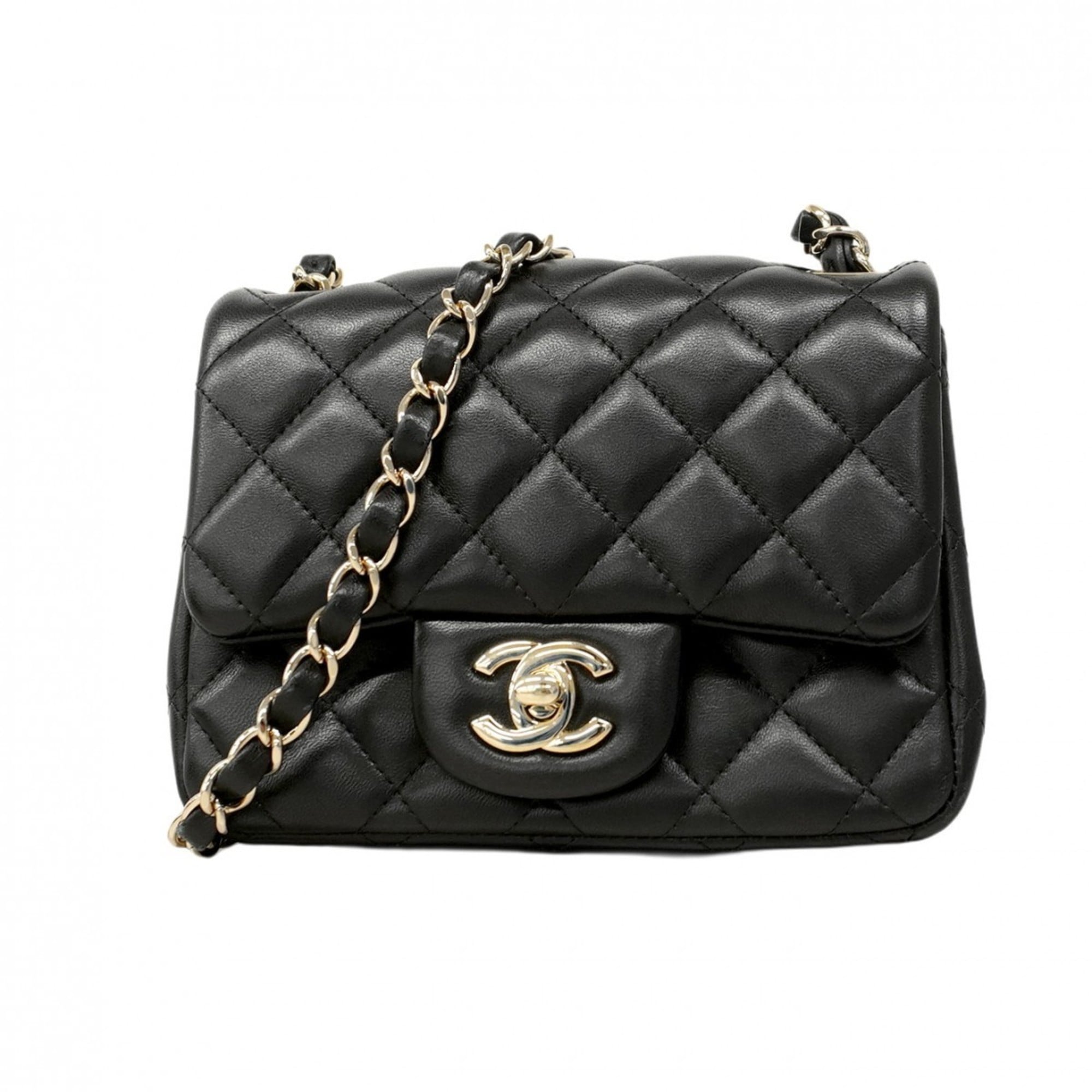Chanel Black Leather Shoulder Bag (Pre-Owned)