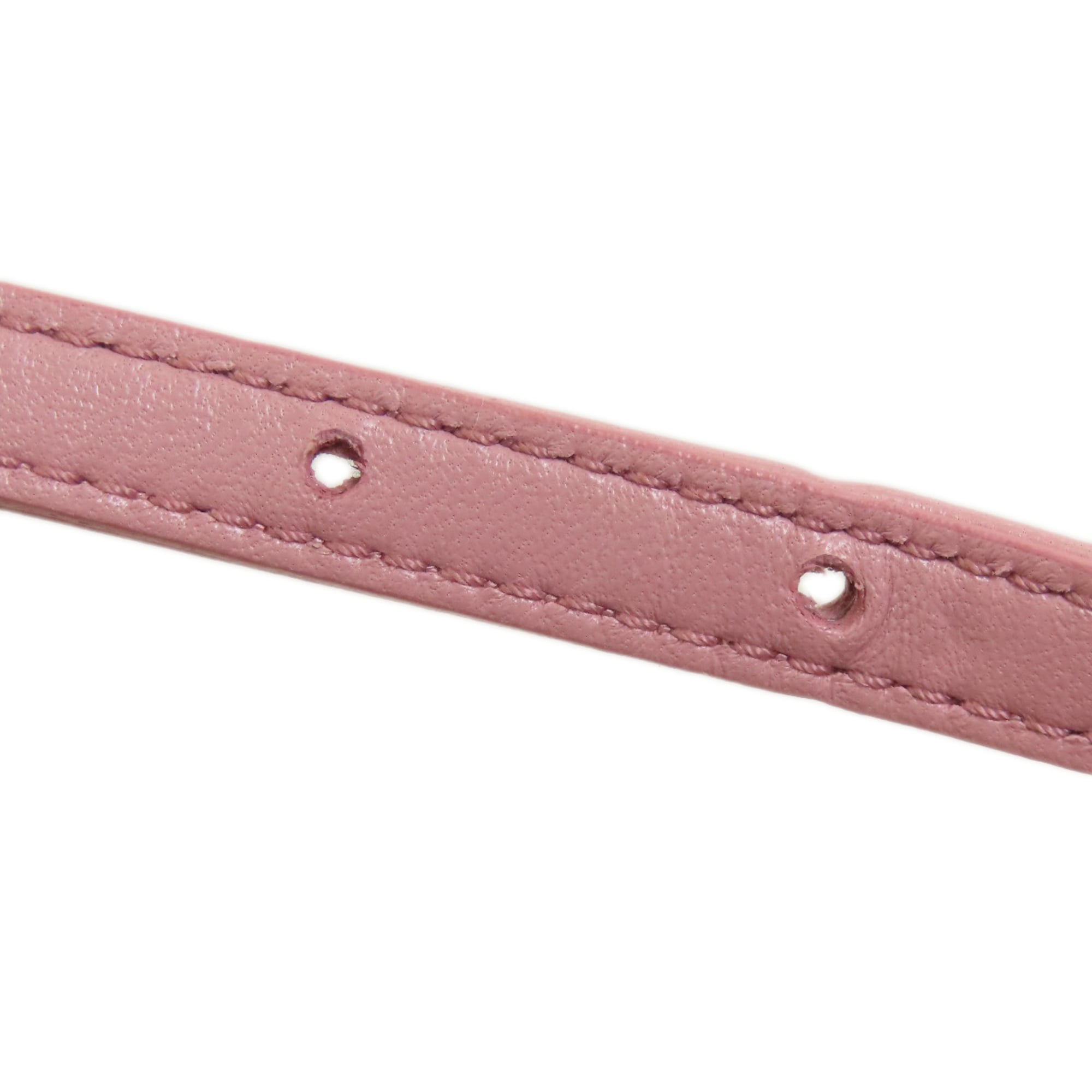 Miu Miu Pink Leather Baguette Bag Shoulder Bag (Pre-Owned)