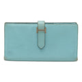 Hermes Blue Atoll Epsom Leather Long Wallet (Bi-Fold) (Pre-Owned)