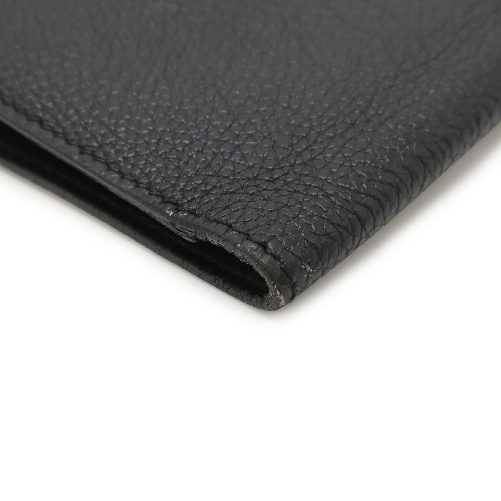 Hermes Black Togo Leather Long Bill Wallet (Bi-Fold) (Pre-Owned)
