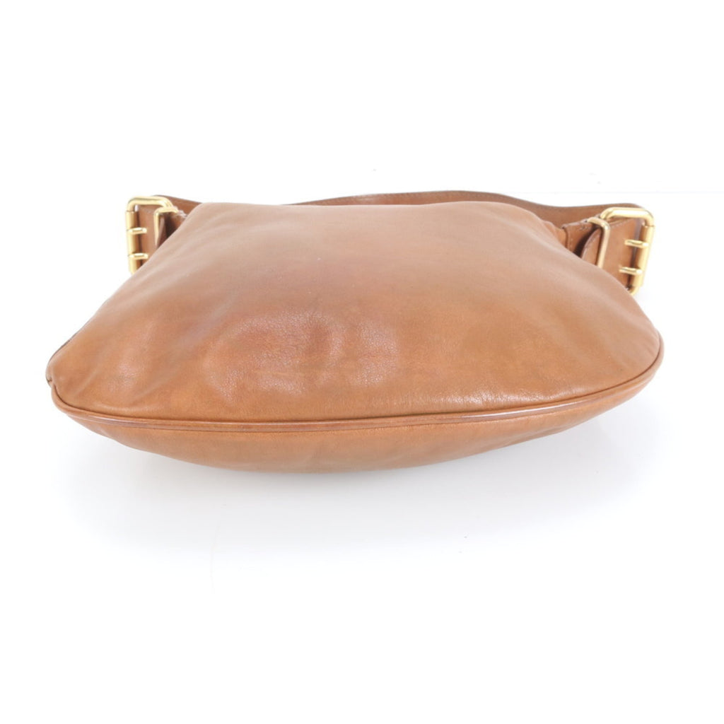 Fendi Brown Leather Shoulder Bag (Pre-Owned)