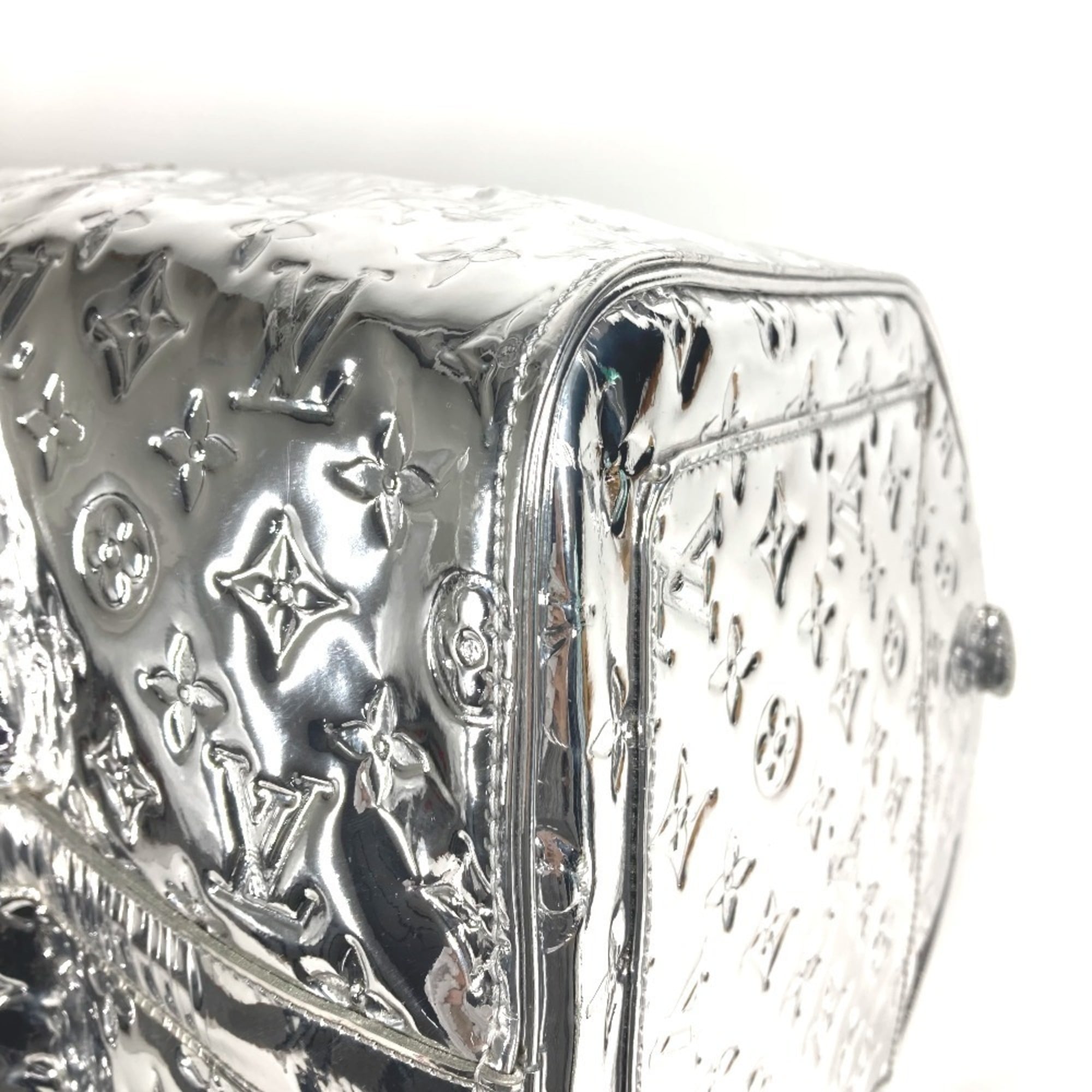 Louis Vuitton Argent Silver Monogram Miroir Boston Bag (Pre-Owned)