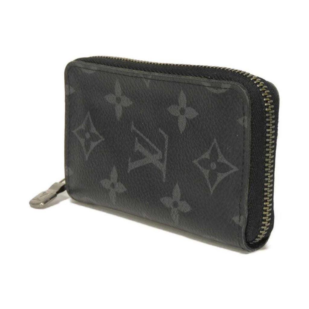 Louis Vuitton Black Noir Monogram Eclipse Canvas Leather Coin Purse/Coin Case (Pre-Owned)