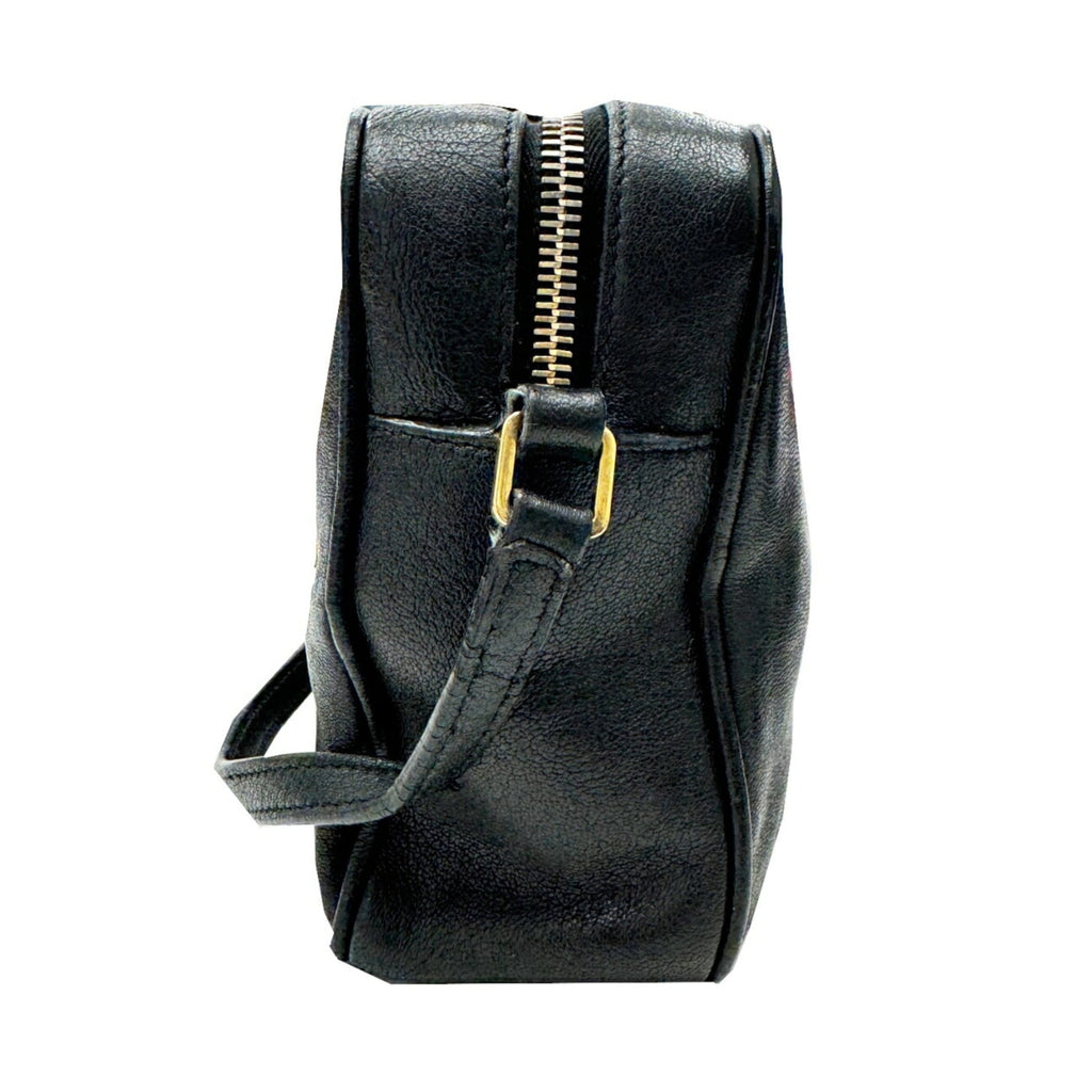 Saint Laurent Black Leather Shoulder Bag (Pre-Owned)