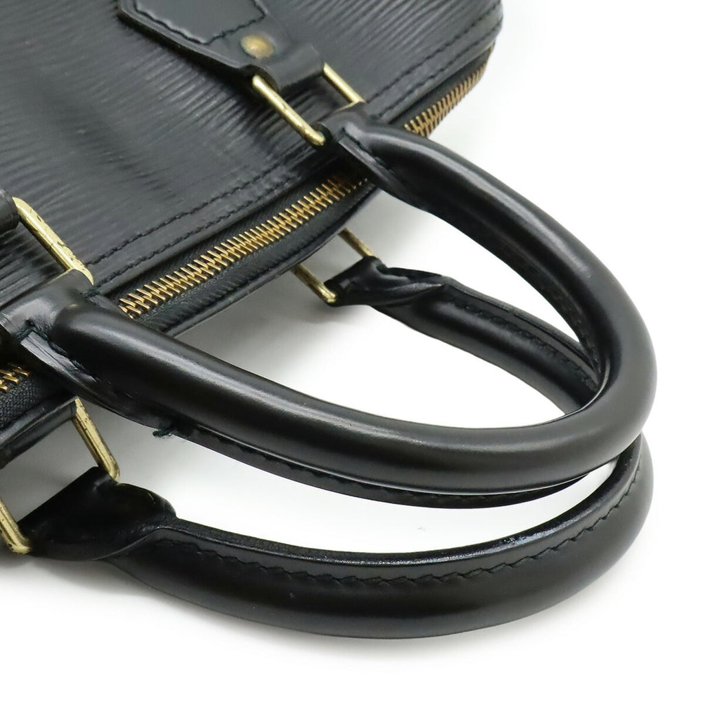 Louis Vuitton Epi Black Noir Epi Leather Handbag (Pre-Owned)