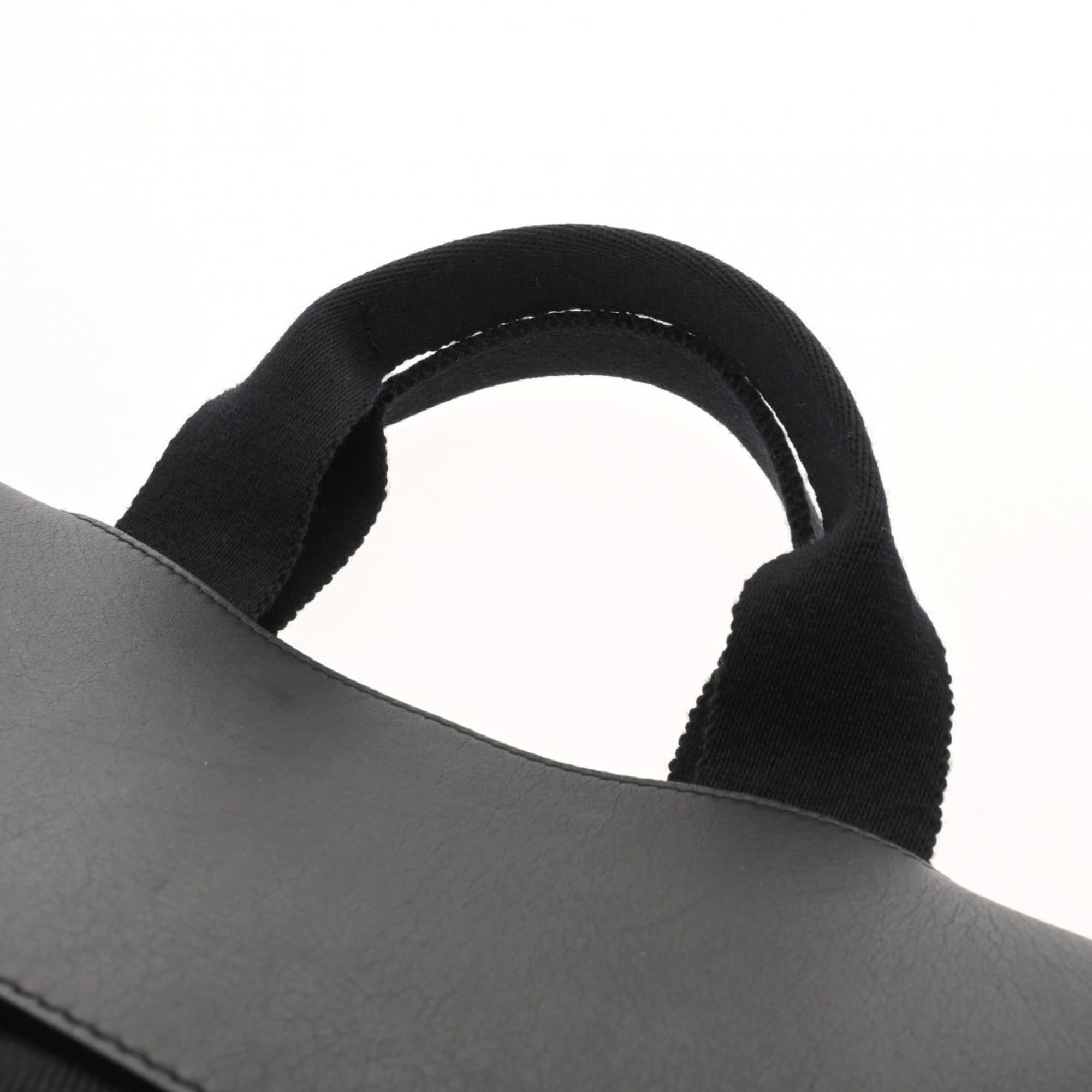 Hermes Black Toile Chevron Handbag (Pre-Owned)