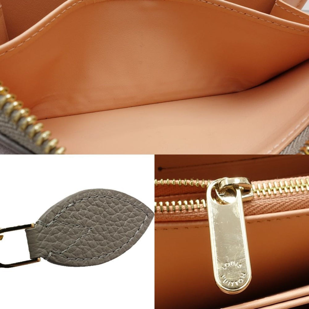 Louis Vuitton Monogram Gray Mahina Leather Long Wallet (Bi-Fold) (Pre-Owned)