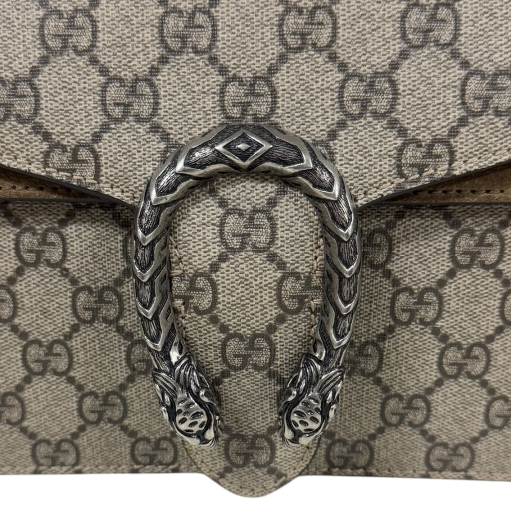 Gucci Beige Gg Supreme Shoulder Bag (Pre-Owned)