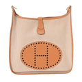 Hermes Natural Toile H Chamonix Leather Shoulder Bag (Pre-Owned)