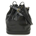 Louis Vuitton Black Noir Epi Leather Shoulder Bag (Pre-Owned)