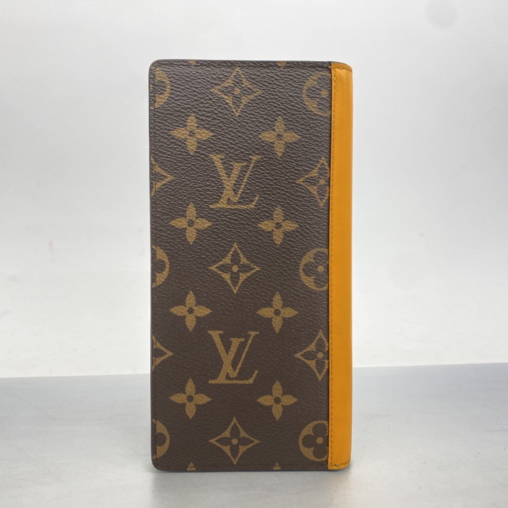 Louis Vuitton Brown Orange Long Wallet (Bi-Fold) (Pre-Owned)