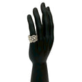 Hermes Silver Silver 925 Band Ring (Pre-Owned)