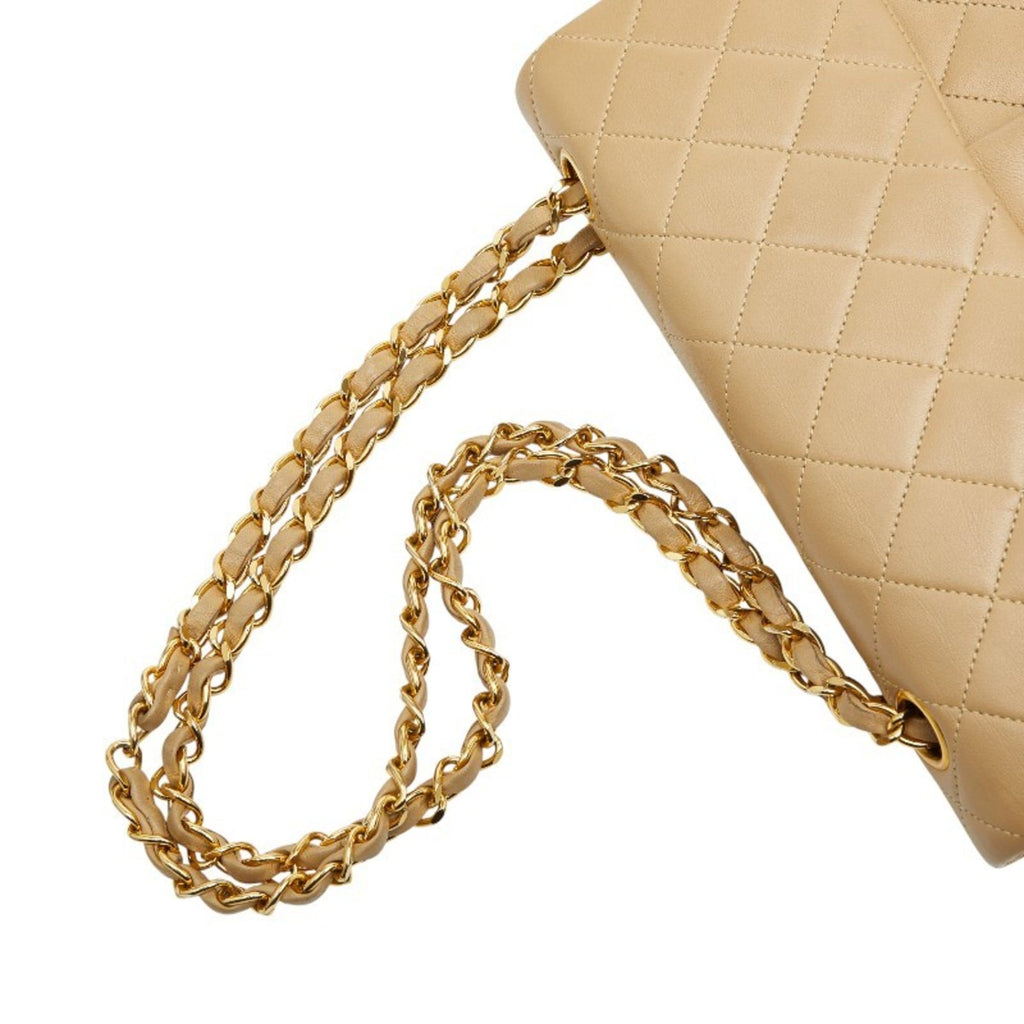 Chanel Beige Leather Shoulder Bag (Pre-Owned)