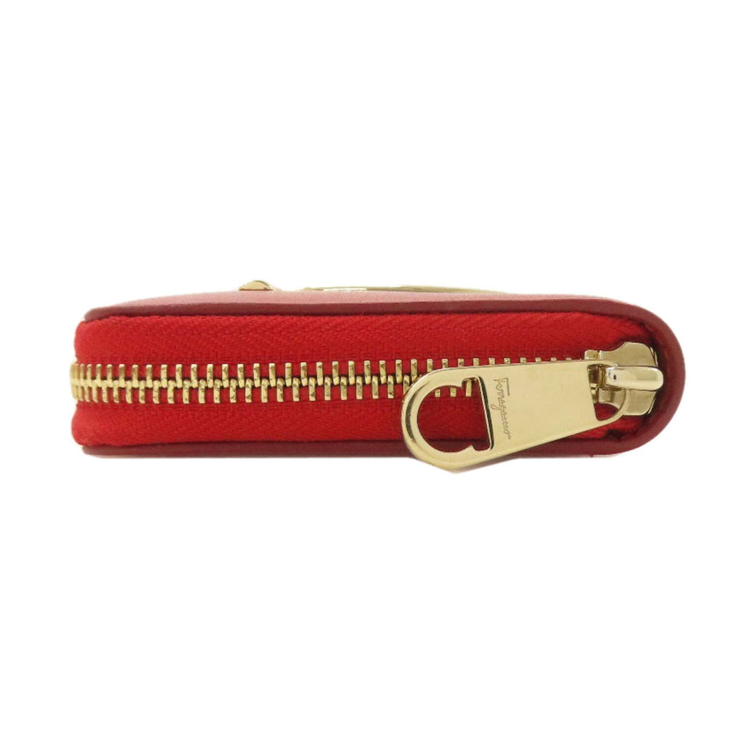 Salvatore Ferragamo Red Color Leather Wallet (Bi-Fold) (Pre-Owned)