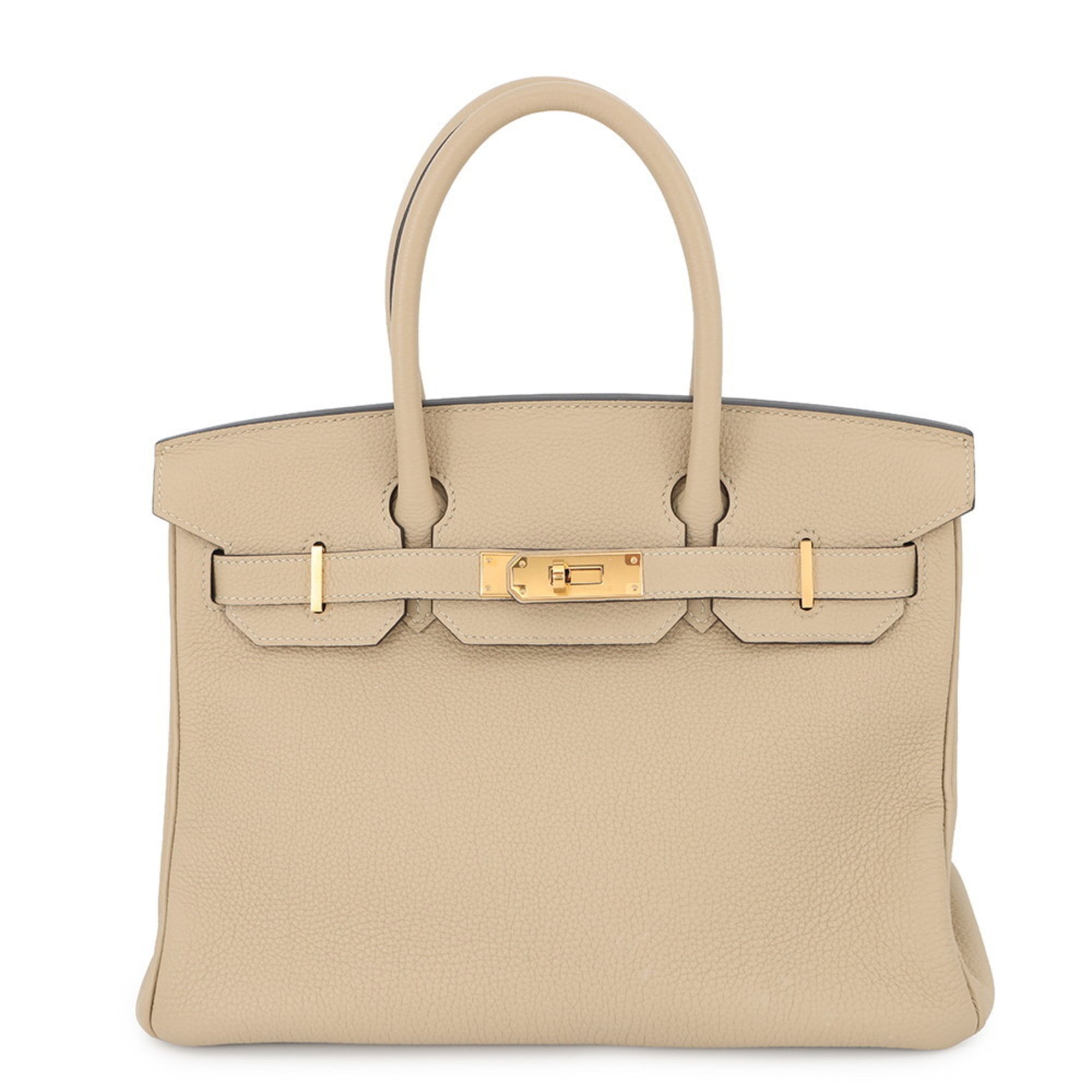 Hermes Birkin Gold Togo Leather Handbag (Pre-Owned)