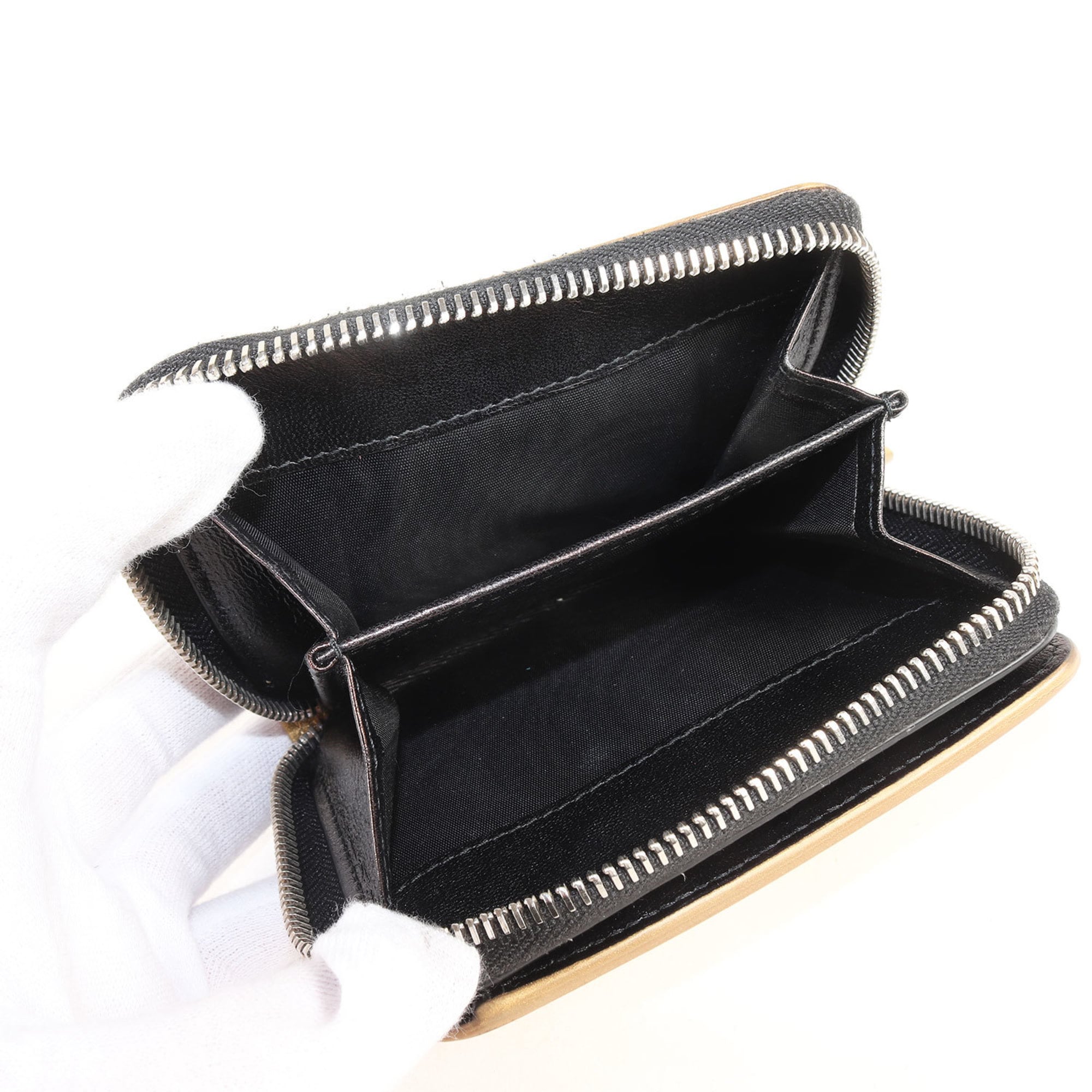 Balenciaga Gold Metallic Leather Wallet (Bi-Fold) (Pre-Owned)
