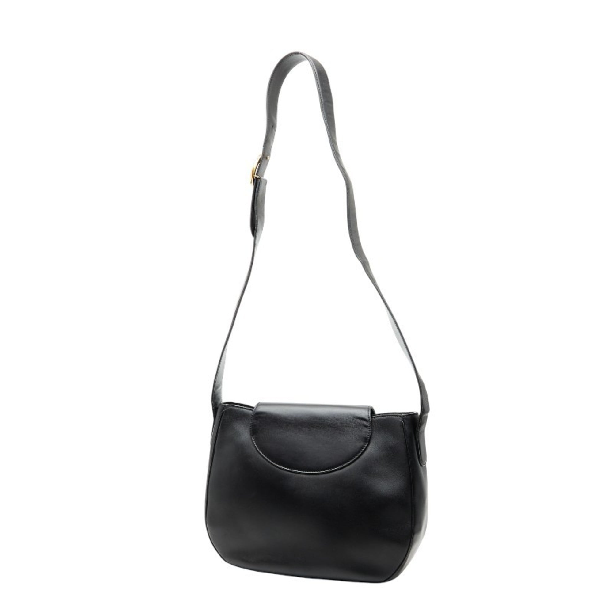 Cartier Black Leather Shoulder Bag (Pre-Owned)