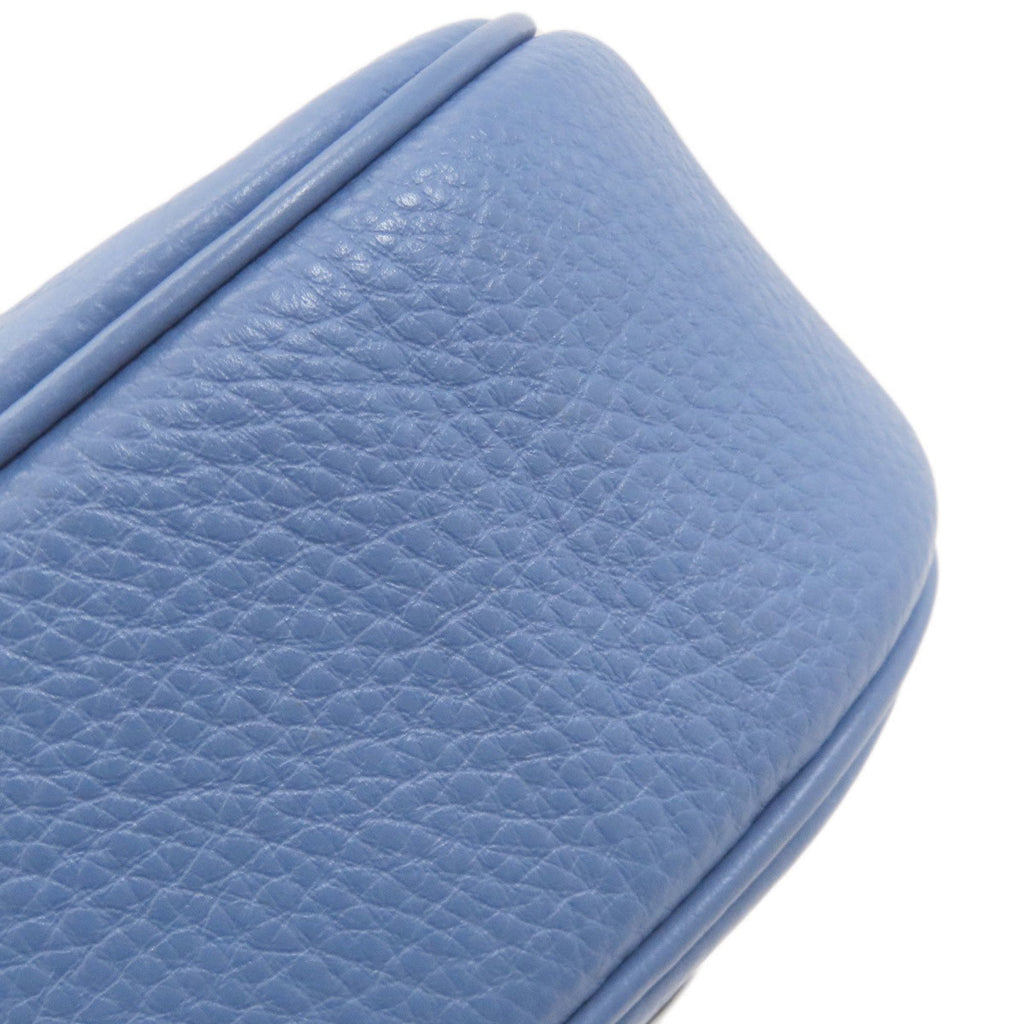 Coach Blue Leather Shoulder Bag (Pre-Owned)
