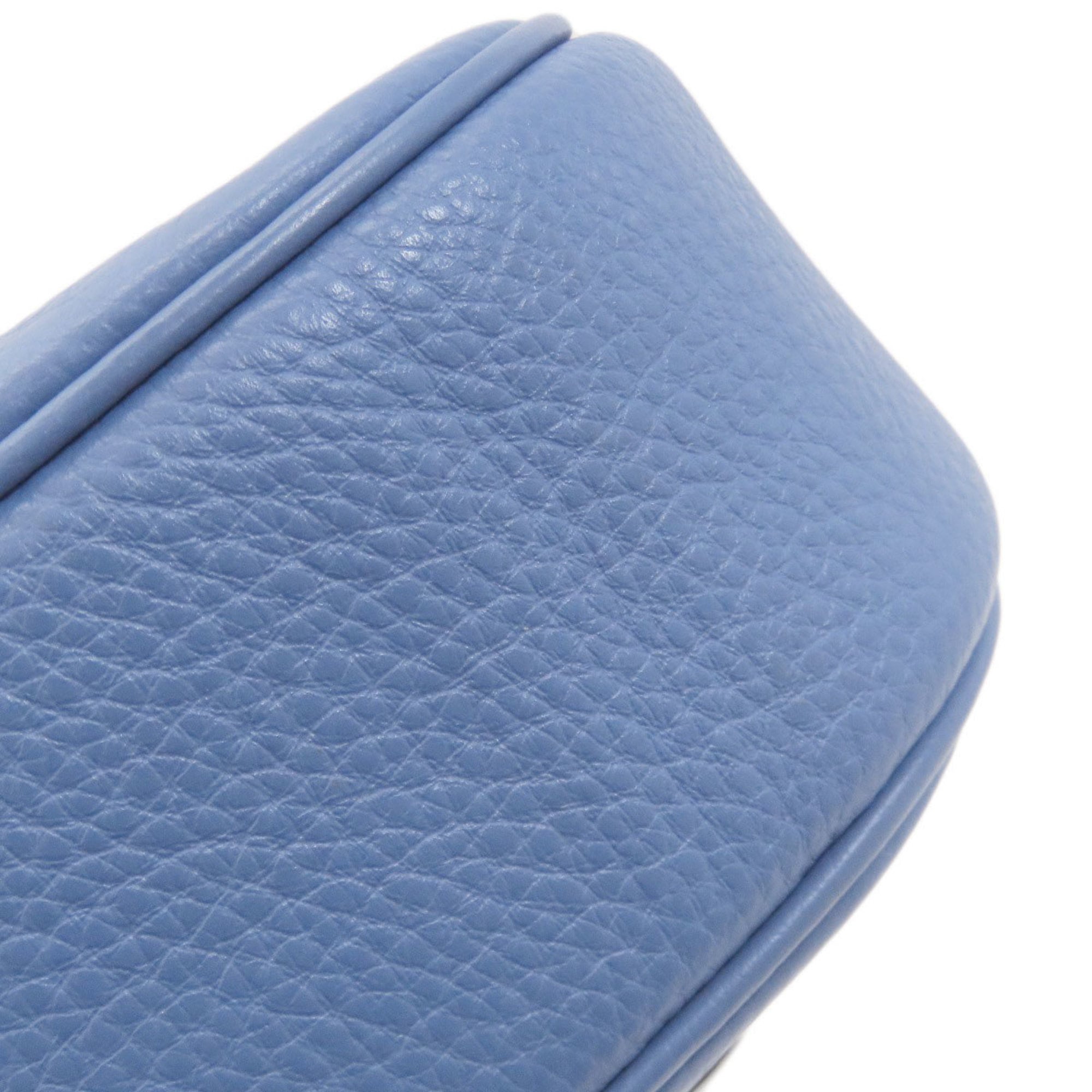 Coach Blue Leather Shoulder Bag (Pre-Owned)