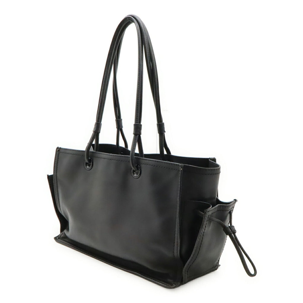 Loewe Black Leather Shoulder Bag Tote Bag (Pre-Owned)