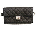 Chanel Black Grained Calfskin Fanny Pack (Pre-Owned)
