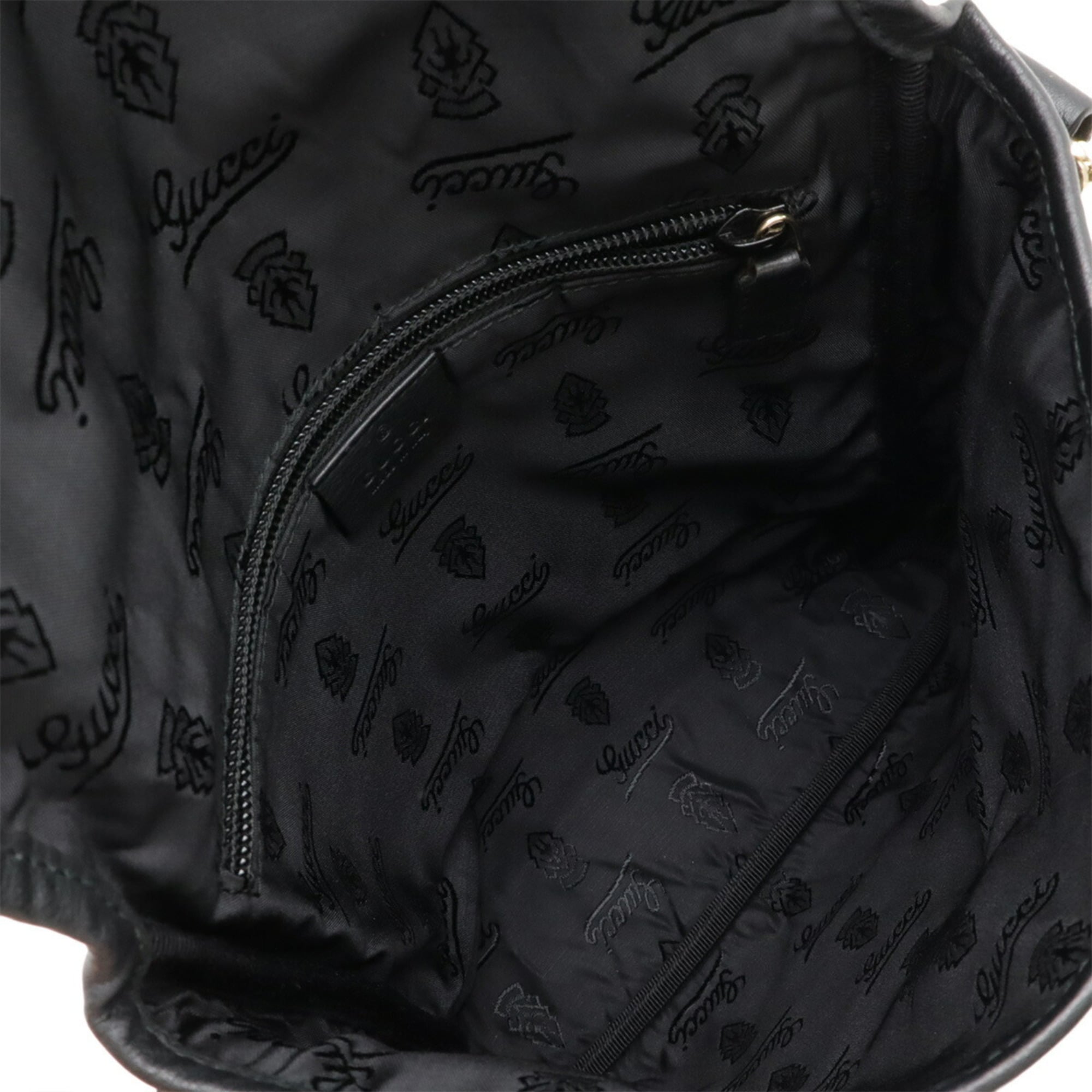 Gucci Black Leather Shoulder Bag (Pre-Owned)