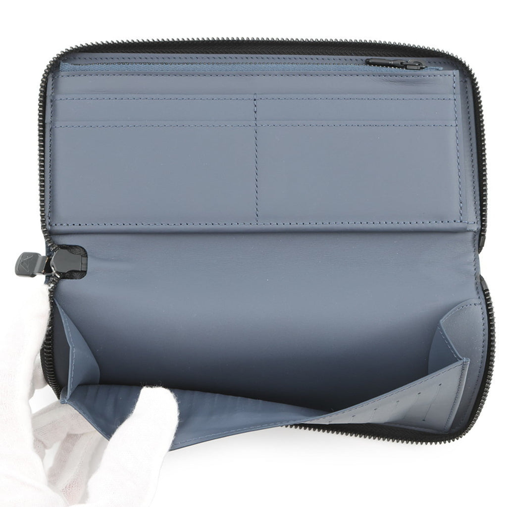 Louis Vuitton Monogram Shadow Navy Monogram Shadow Long Wallet (Bi-Fold) (Pre-Owned)