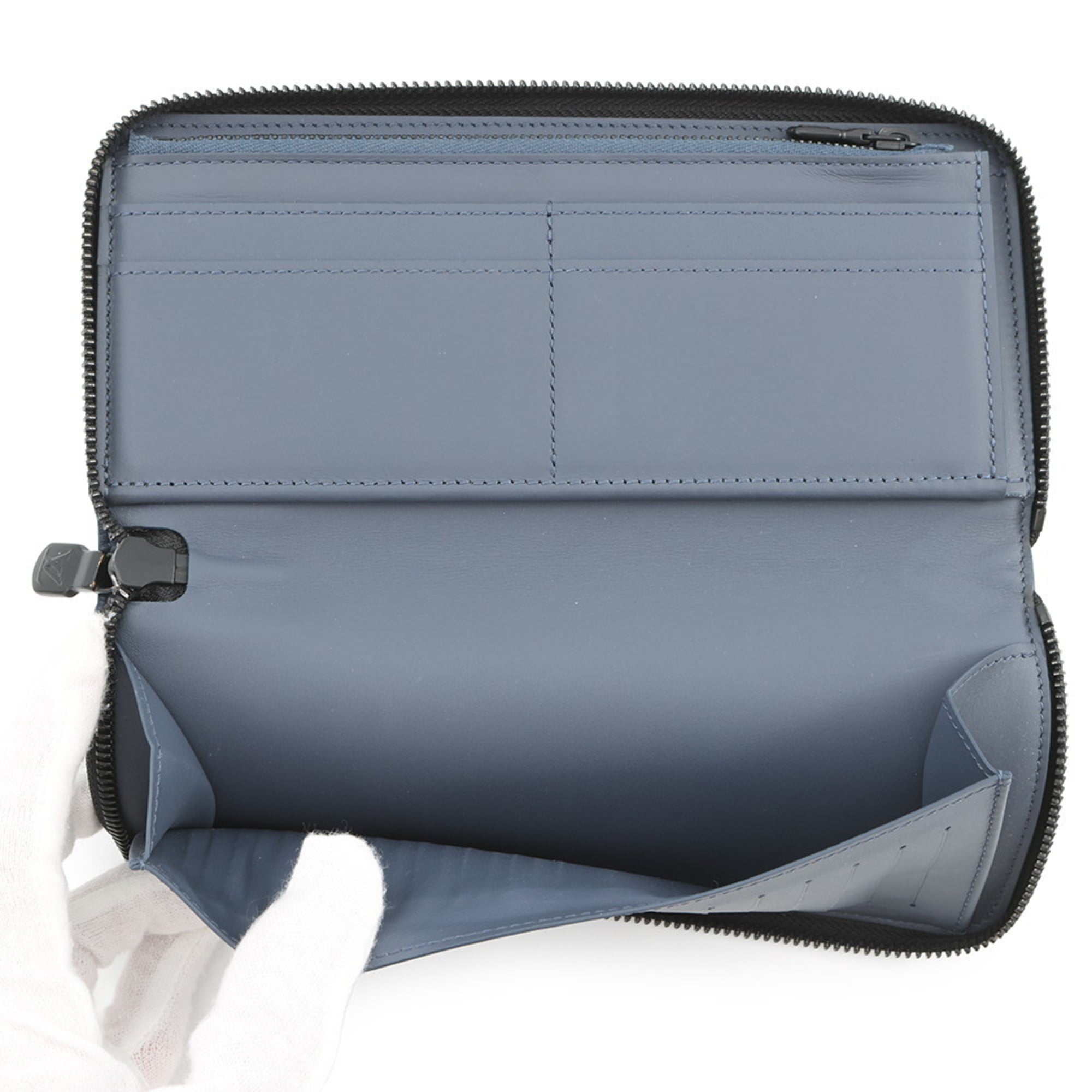 Louis Vuitton Monogram Shadow Navy Monogram Shadow Long Wallet (Bi-Fold) (Pre-Owned)