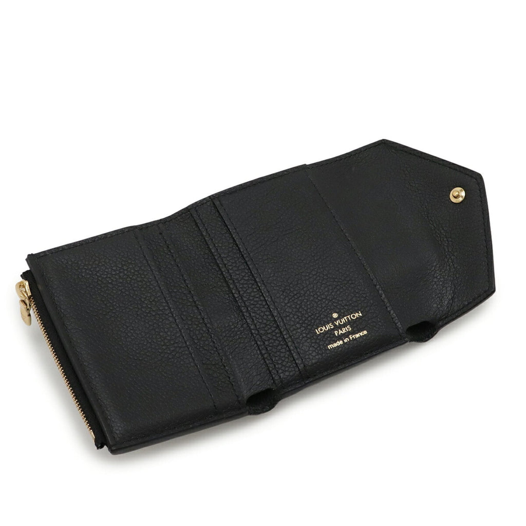 Louis Vuitton Monogram Empreinte Black Noir Monogram Empreinte Wallet (Tri-Fold) (Pre-Owned)